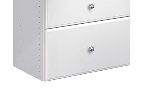 Easy Track 12" Drawer Closet Storage, White