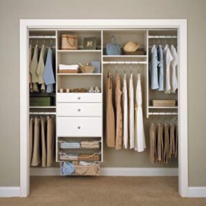 Easy Track 12" Drawer Closet Storage, White