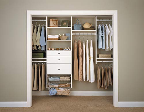 Easy Track 12" Drawer Closet Storage, White