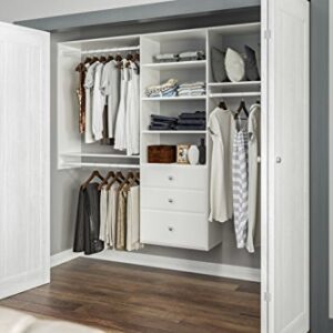 Easy Track 12" Drawer Closet Storage, White