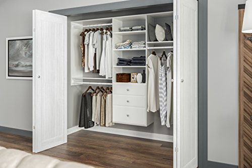 Easy Track 12" Drawer Closet Storage, White