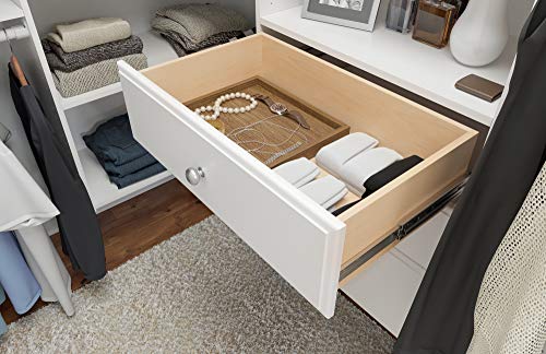 Easy Track 12" Drawer Closet Storage, White