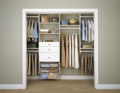 Easy Track 12" Drawer Closet Storage, White