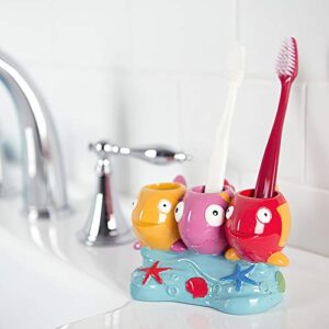 Allure Home Creation Fish Tails 4-Piece Bathroom Accessory Set