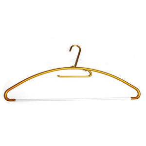 exclusive gold dodco heavy duty thick anodized aluminum metal vestment robe clothes hanger #1 made in the usa