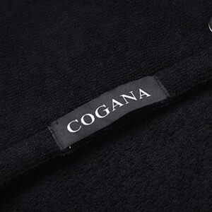 COGANA 2Pack Microfiber Hair Towels, Hair Towel Wrap for Women, Hair Drying Towel with Button, Hair Wrap Towel for Curly Hair, Hair Turban for Wet Hair(10Wx28L, Black)