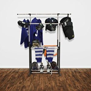 GreenWay GRGR200 Stainless Steel Collapsible Double-Bar Garment Rack