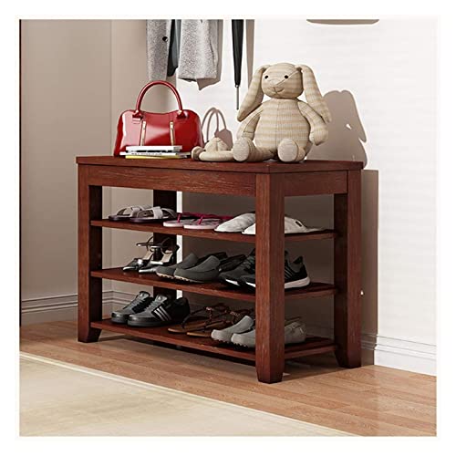 ALDEPO Shoe Cabinet Multi-Layer Solid Wood Shoe Changing Stool Simple Home Shoe Rack Corridor Sit-on Storage Bench Bedroom Bathroom Balcony Office Ballroom Plate S