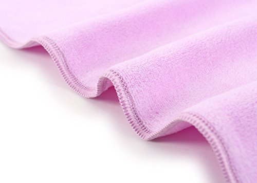 TANCANO Microfiber Hair Towel Anti Frizz Hair Wrap Super Absorbent Curly Hair Drying Towel 23.6''x47'' Large Multifunction Towel for Bath Spa Makeup, Light Purple