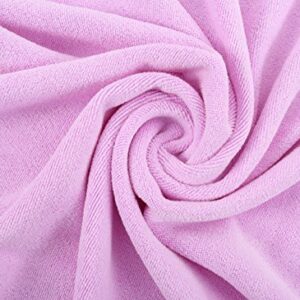 TANCANO Microfiber Hair Towel Anti Frizz Hair Wrap Super Absorbent Curly Hair Drying Towel 23.6''x47'' Large Multifunction Towel for Bath Spa Makeup, Light Purple