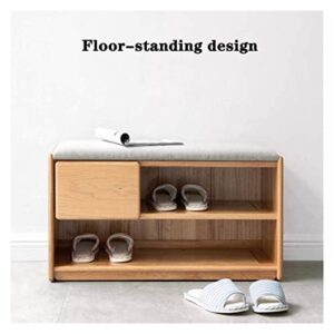 ALDEPO Shoe Cabinet Shoe Cabinet Bench Double Layer of Large Capacity and Simple Stool for Changing Shoes Shoe Cabinet with Sponge Cushion Ottoman Shelf Storage Drawer