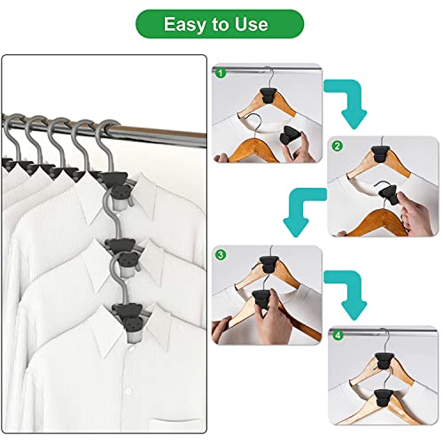 Space Saving Clothes Hanger Connector Hooks,Heavy Duty Hangers Extender Clips to Create Up to 5X Closet Space, Premium Closet Organizer for Hanging Shirts, Pants (36 Pc Value Pack, Cat Hook)