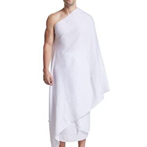 GladThink Muslim Arab Men Ihram Hajj Light Towel White