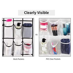 Cafuvv Over The Door Shoe Organizer Pockets Shoe Rack Clear Hanging Holder For Bedroom HP9