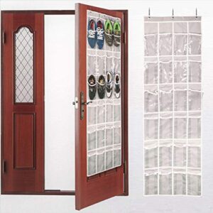 Cafuvv Over The Door Shoe Organizer Pockets Shoe Rack Clear Hanging Holder For Bedroom HP9