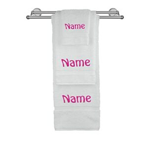 bc bare cotton personalized monogram make your own three piece towel set custom wedding engagement