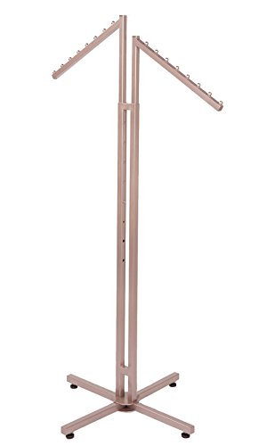 SSWBasics Rose Gold 2-Way Clothing Rack with Slanted Arms