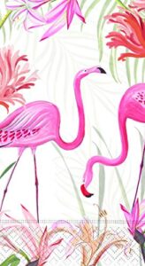 design design disposable hand towels decorative paper guest towels for beach bathroom decor pink flamingo pk 30