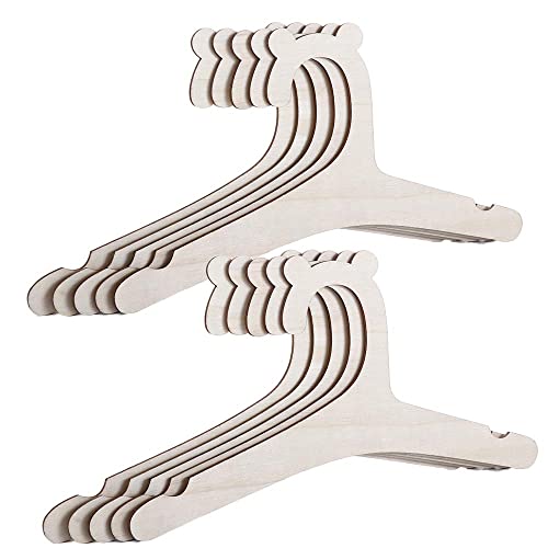 Kid Clothes Hangers Baby Storage Organizer Holder Natural Wooden Hat Hook(10pcs)