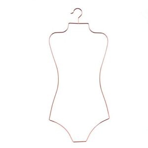 arekuaei rose gold wire lingerie hangers body shape metal display bikini swimwear hanger-10 of pack
