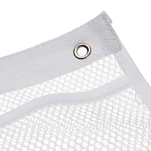 TOPBATHY Large Mesh Shower Caddy Quick Dry Hanging Bath Organizer with 4 Pockets,Hang on Shower Curtain Rod/Liner Hooks/Door for Bathroom Accessories,Space Saving