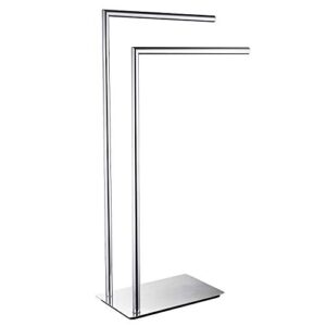 langpai freestanding double towel racks bathroom accessories towel holder stand on floor brass chrome