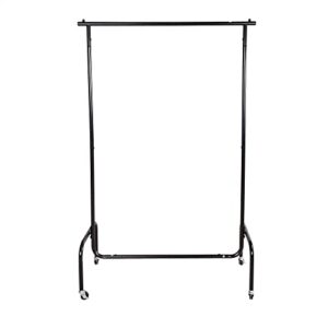 VERFARM Black Garment Rack, Heavy Duty Clothing Rolling Rack on Wheels for Hanging Clothes, Clothing Rack for Hanging Clothes