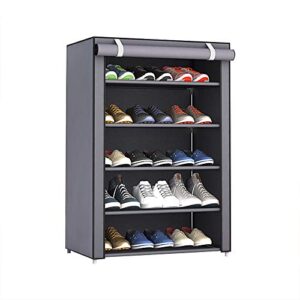 souarts 4/5/6/8/10tiers shoes rack storage with dustproof cover closet shoes storage cabinet