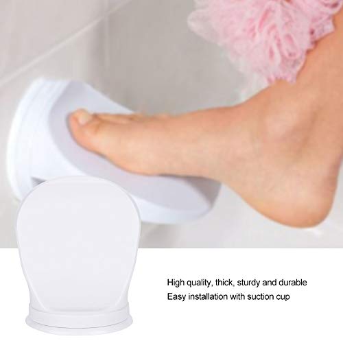 REOUG Bathroom Foot Rest Plastic Bathroom Shower Shaving Leg Aid Foot Rest Suction Cup Step Compatible with Home Hotel Use