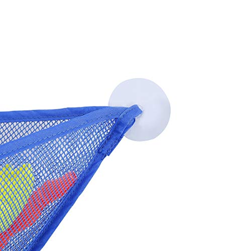 Zcargel Bath Toy Organizer, Kids Bath Toy Storage Net and Corner Shower Caddy Bag with 3 Strong Suction Cups The Bathroom Storage Ideas for Baby Boys and Girls