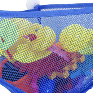 Zcargel Bath Toy Organizer, Kids Bath Toy Storage Net and Corner Shower Caddy Bag with 3 Strong Suction Cups The Bathroom Storage Ideas for Baby Boys and Girls