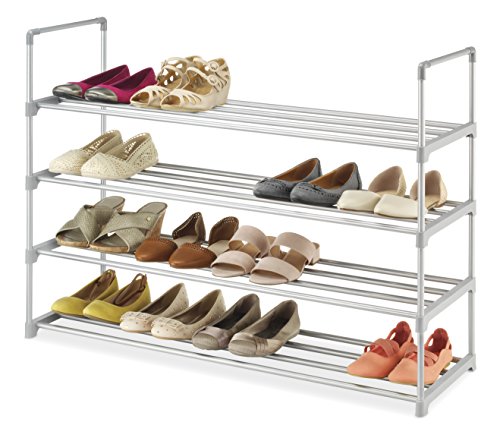 Whitmor 4-Tier, Gray Shoe Rack