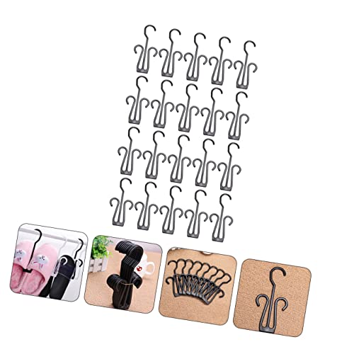 Cabilock 80 pcs Slippers Connectable Space Drying Household Accessories Organizers Storage for Double Hooks Wall Slipper Clo Hanging Mall Plastic Decorative Display Hook Supermarket Home
