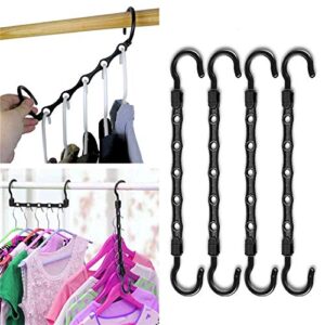 space saving hangers 10 pack magic hangers clothes hangers organizer smart closet space saver with sturdy plastic for heavy jeans clothes trouser