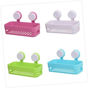 BESPORTBLE Rack for Storage Shelves Organizer Rack Suction Cup Basket Shower Caddy Wall Shower Storage Storage Rack Shelf Suction Cup Shelf Suction Cup Shower Shelf Suction Cup Storage Racks