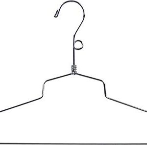 Petite Chrome Metal Swivel Salesman Hanger with Loop on Neck in 16" Length X 1/8" Thick, Box of 25