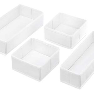 Whitmor Set of 4-White Drawer Organizer