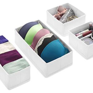 Whitmor Set of 4-White Drawer Organizer