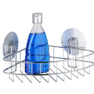 Static-Loc Corner Shower Caddy, Shower Shelf, Corner Shower Shelf, Shower Corner Caddy Made of Steel, Shower Storage, Chrome 10.4 x 4.3 x 7.5 in