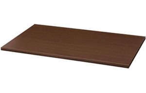 organized living freedomrail wood shelf, 36-inch x 14-inch - chocolate pear