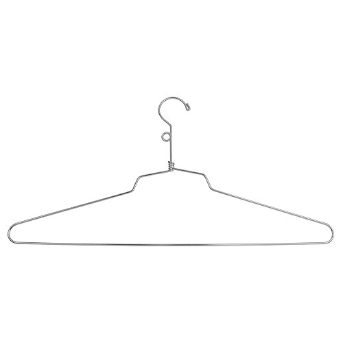 Econoco Commercial Blouse and Dress Hanger with Loop Hook, Steel, 18" (Pack of 100)