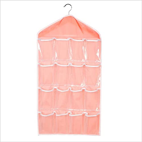 Cafuvv 1X 16 Pockets Door Hanging Bags Home Shoe Rack Hanger Storage Organizer for Underwear Socks Bras GB3