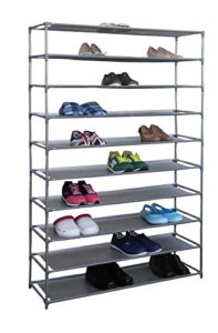 home basics free-standing shoe rack (10-tier wide) [kitchen]