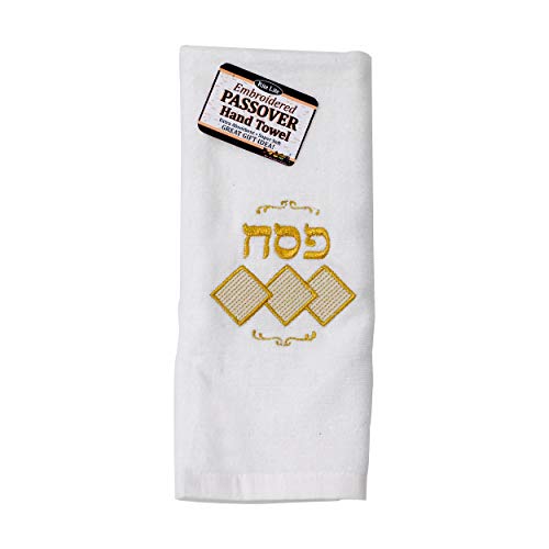 Rite Lite Passover Embroidered Decorative Pesach Holiday Hand Towel For Seder