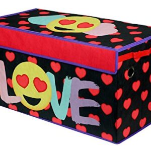 Idea Nuova Emoji Pals Love Collapsible Storage Trunk