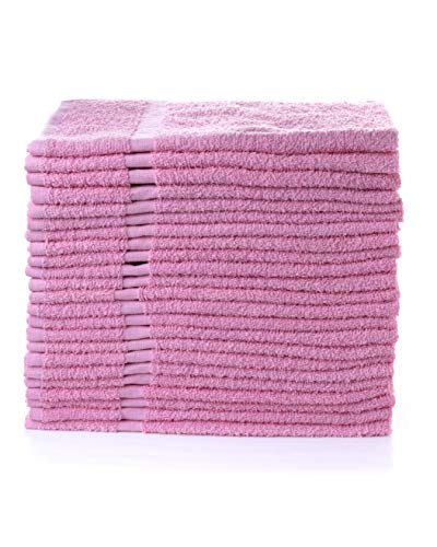 Simpli-Magic Cotton Set, Hand Towels, 16” x 27”, Pinky, Pack of 12