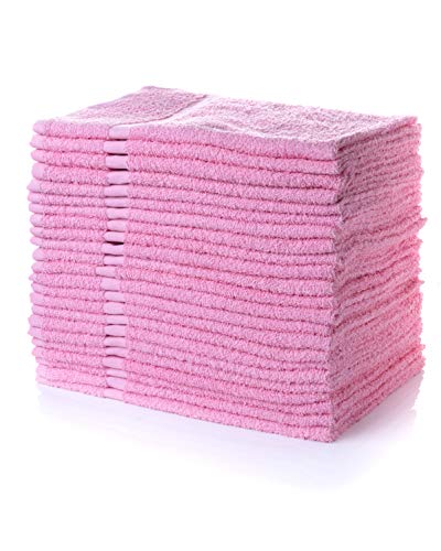 Simpli-Magic Cotton Set, Hand Towels, 16” x 27”, Pinky, Pack of 12