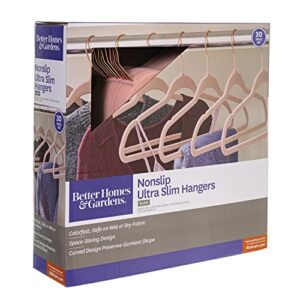 better homes and garden nonslip ultra slim hangers (beige)