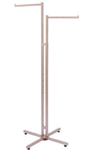 sswbasics 2-way clothing rack with straight arms (rose gold)