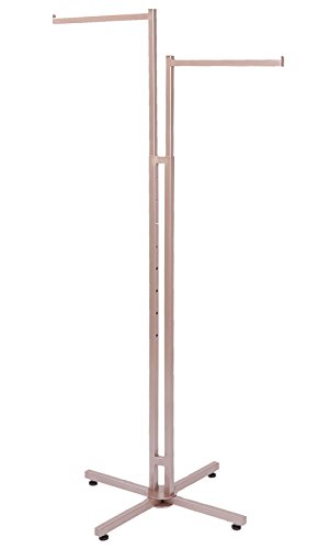 SSWBasics 2-Way Clothing Rack with Straight Arms (Rose Gold)